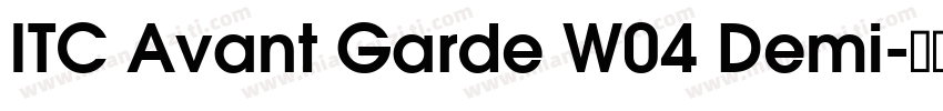 ITC Avant Garde W04 Demi字体转换